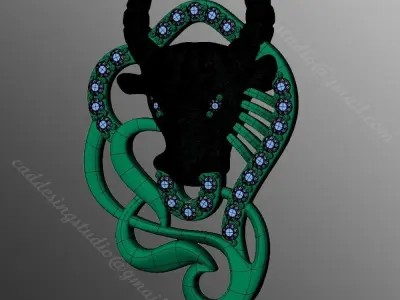 Pendant ak8 3D print model