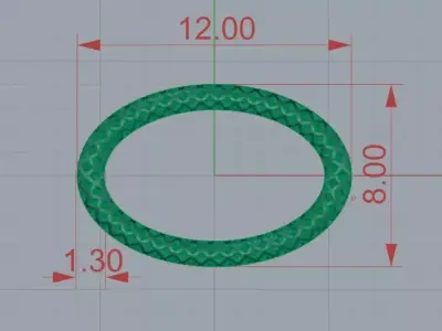 3D Jewelry Model for Bracelet and Necklace Design 3D print model