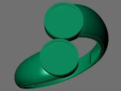 Womens Rings Plain Ring Ready STL 3DM Models Rings women 3D print model