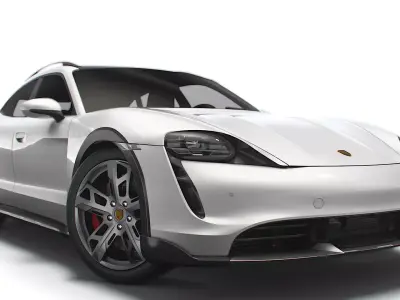 Porsche Taycan Turbo S Cross Turismo 2022 3D model