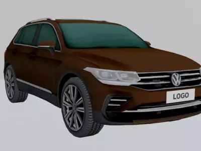 VOLKSWAGEN TIGUAN LOWPOLY Low-poly 3D model