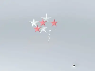 Xmas star lamp Free 3D model