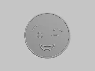 Round Emoji Pack 3D Printable 111 Unique Emojis 3D print model