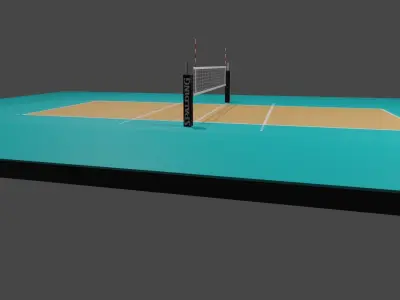 Volleyball Court Free 3D model