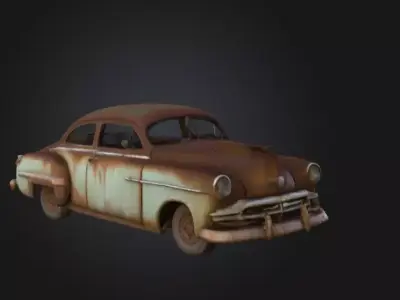 urban rusty abandoned Free low-poly 3D model