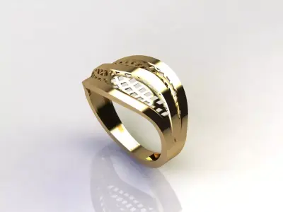 Fancy Womens Rings Plain Rings Ready STL 3DM Models Rings 3D print model 49