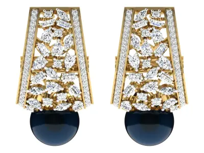 Women earrings 3D print model