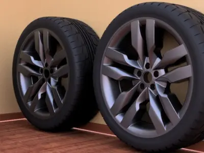 Mercedes 2010 E class wheel 3D model