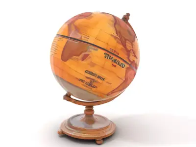 Vintage Globe model pack Low-poly 3D model