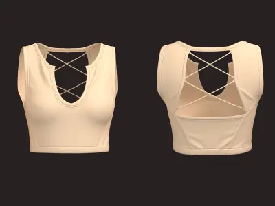 22 Womens Sport Clothes 3D model