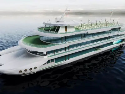 Luxury Multi-Deck Cruise Ship 73 3D model