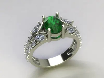 women ring  3D print model