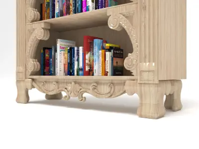 Bookcase 4K 3D model