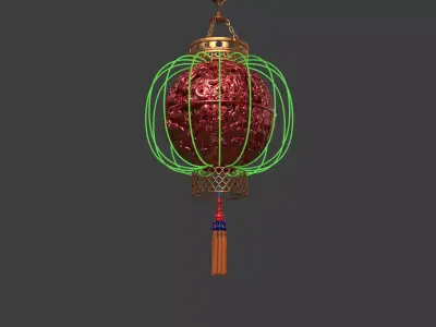 Chinese dragon ball  lantern  3D model purchase
