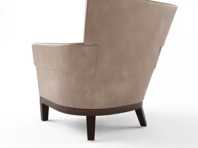 Holly hunt jockey club chair 3D model