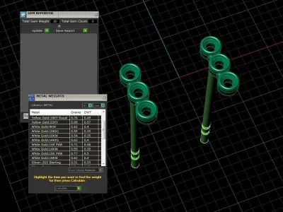 Diamond Jewelry Earring 3D print model 4