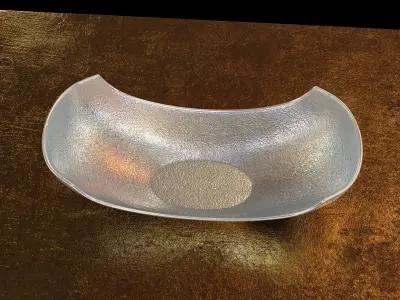 Custom made Brass table and arteriors metal  bowl 3D model