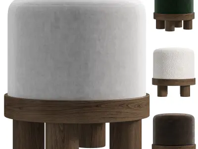 Pouffe Scandi 1 By Inmyroom 3D model