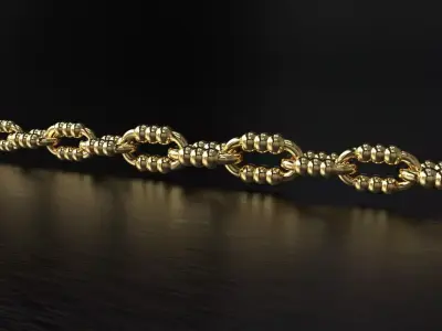 Graduated 3 Balls Tiffany Necklace and bracelet 3D print model