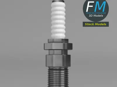 Engine spark plug 3D model