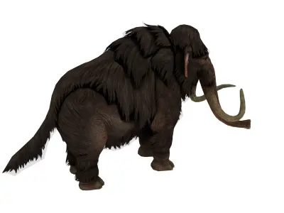 Woolly Mammoth 3D Model  Game Ready  Low-poly 3D model