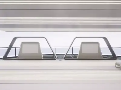 Futuristic Sky Hall 3D model