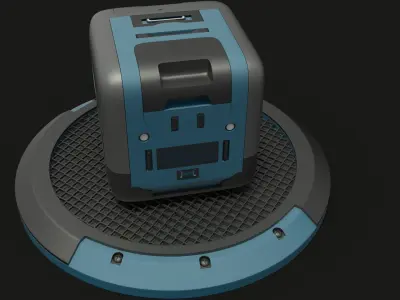 SCI FI BOX Free 3D model purchase