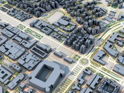 Valencia City Spain  3D model