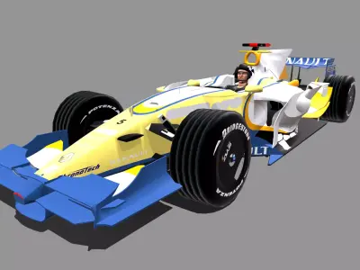 F1  Formula car 3D model