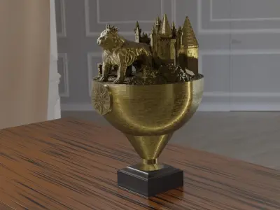 American Bully Trophy 3D print model