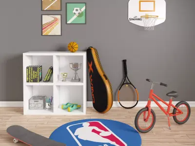 sport room 3D model