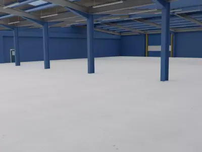 Modern Storage Facility Scene High Quality 3D Asset Low-poly 3D model