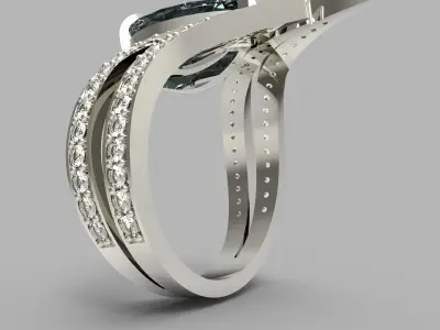 RING FIRE ON JEWEL 3D print model