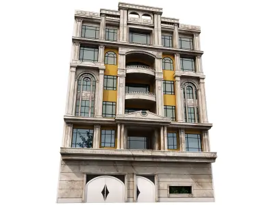 5 luxury building 3D model