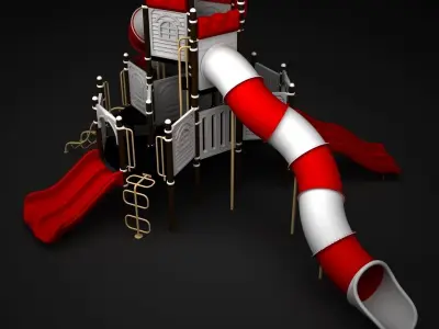 Outdoor Castle 3D model