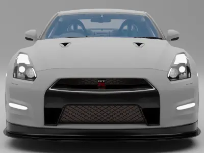 Nissan GTR 3D model Textured