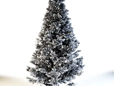 Christmas fir tree with gifts and garland 3D model