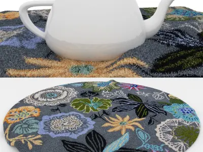 Rugs No 736 Low-poly 3D model