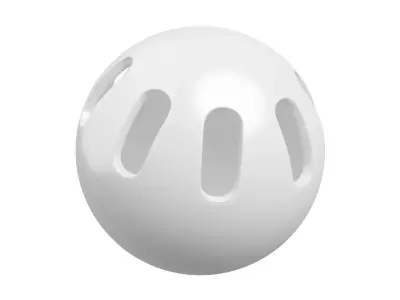 Wiffle Ball 3D model