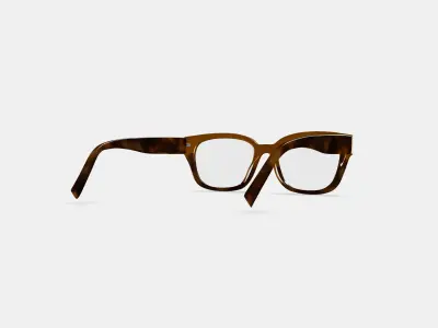 Wentworth Eyeglasses in Saddle Tortoise Fade Low-poly 3D model