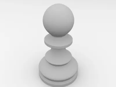 Pawn Pieces 3D model