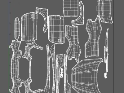 AUDI RS5 in garage Low-poly 3D model