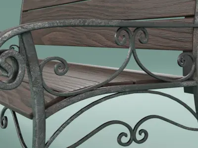 3D bench for print Free 3D print model