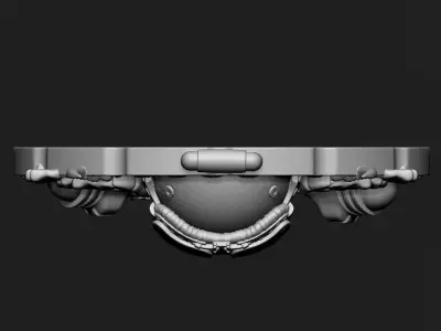 Skull pendant jewelry Biker vol3 3D print model