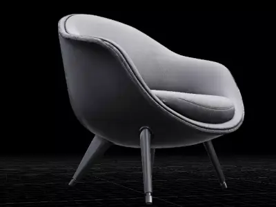 Luxury Accent Chair Premium Interior Furniture 3D Model Low-poly 3D model