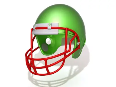 American Football Helmet 3D model