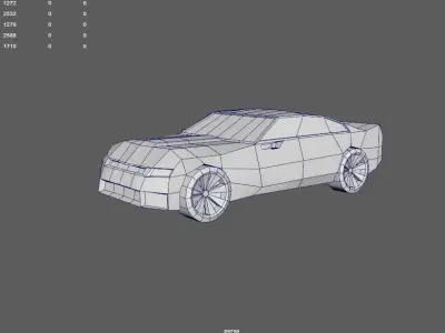 Chevrolet Camaro Cartoon Low-poly 3D model