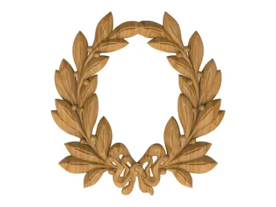 Carved picture frame STL 3D model 18