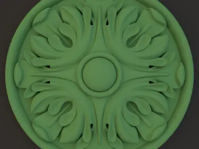 Rosette  for cnc machine 3D model