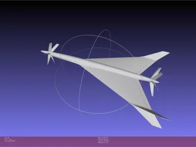 Symmetric Split Winglet Speeddrone Concept 3D print model